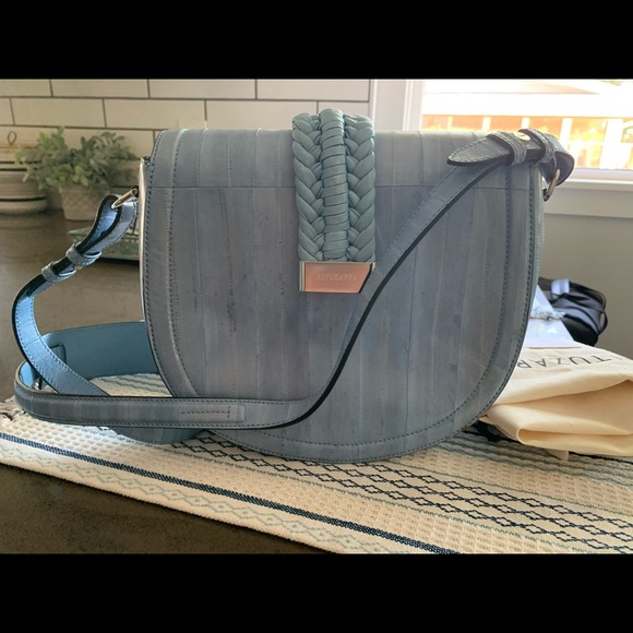 Altuzzara, Ghianda Knott, Blue Eel Leather - Picture 2 of 7